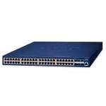 PLANET L3 48-Port 10/100/1000T 802.3at PoE + 6-Port 10G SFP+ Managed Ethernet Switch